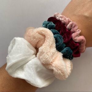 Set of 5 Velvet Scrunchies